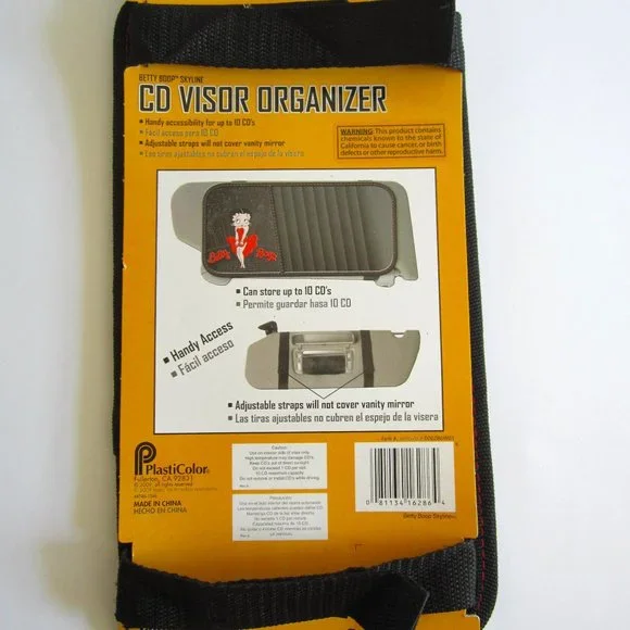 Betty Boop 10 CD Visor Organizer Car - Picture 4 of 6